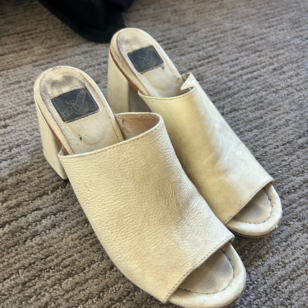 Freebird by Steven Cream Peep-Toe Heels